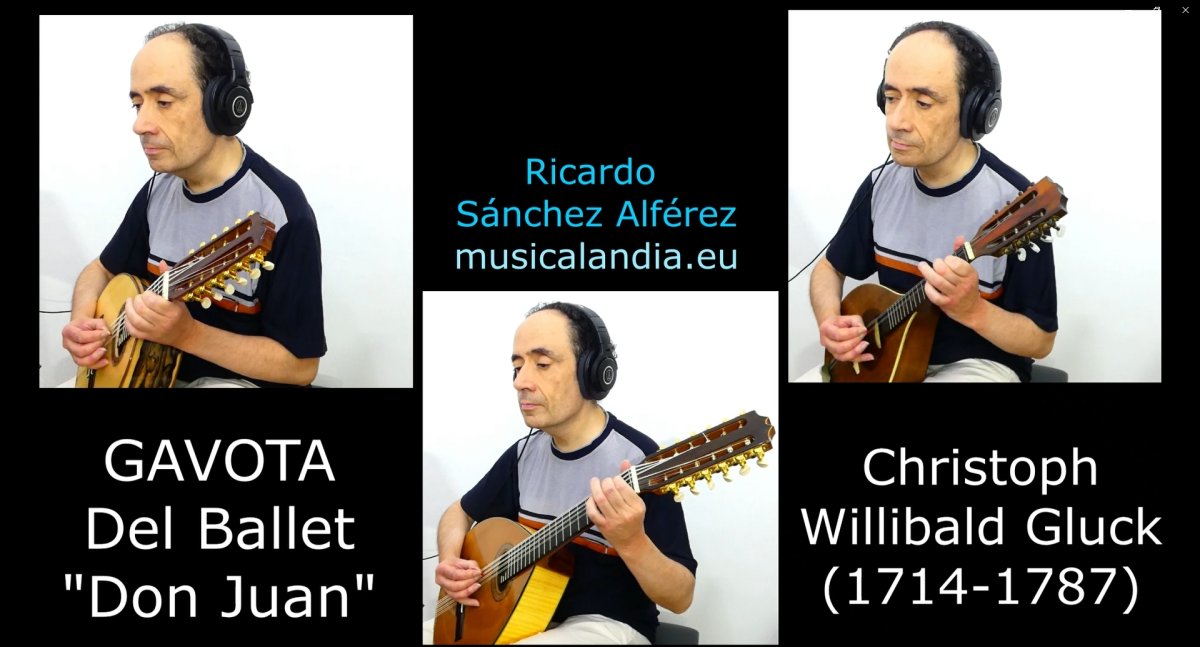 Gavota Gluck bandurria laúd mandolina