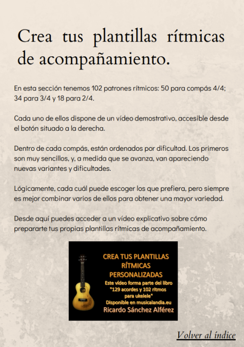105 acordes y 102 ritmos para ukelele