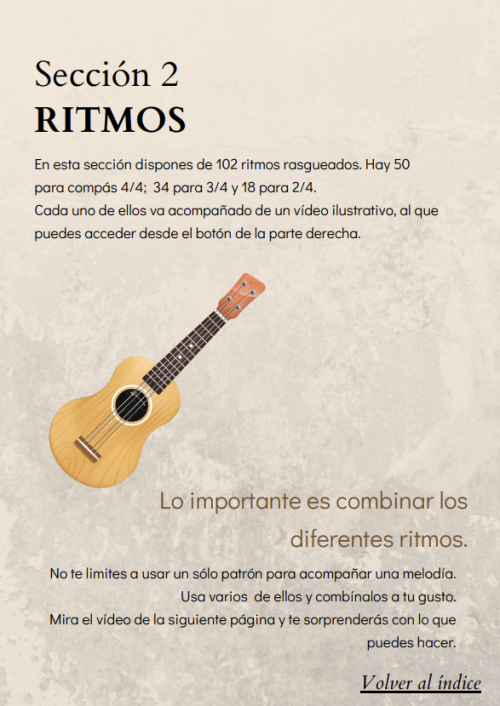 105 acordes y 102 ritmos para ukelele